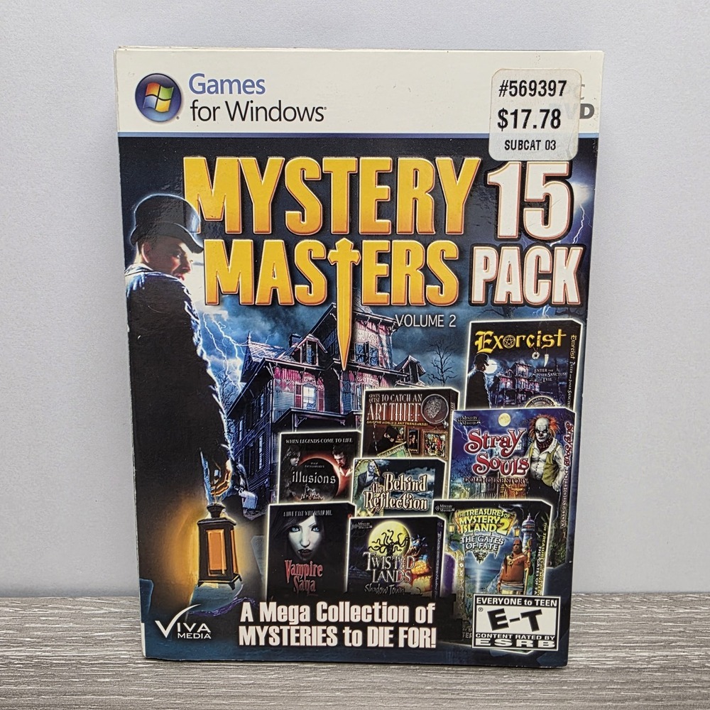 Mystery Masters Volume 2 PC DVD 15 Pack Windows Game Viva Media 2011 Mystery